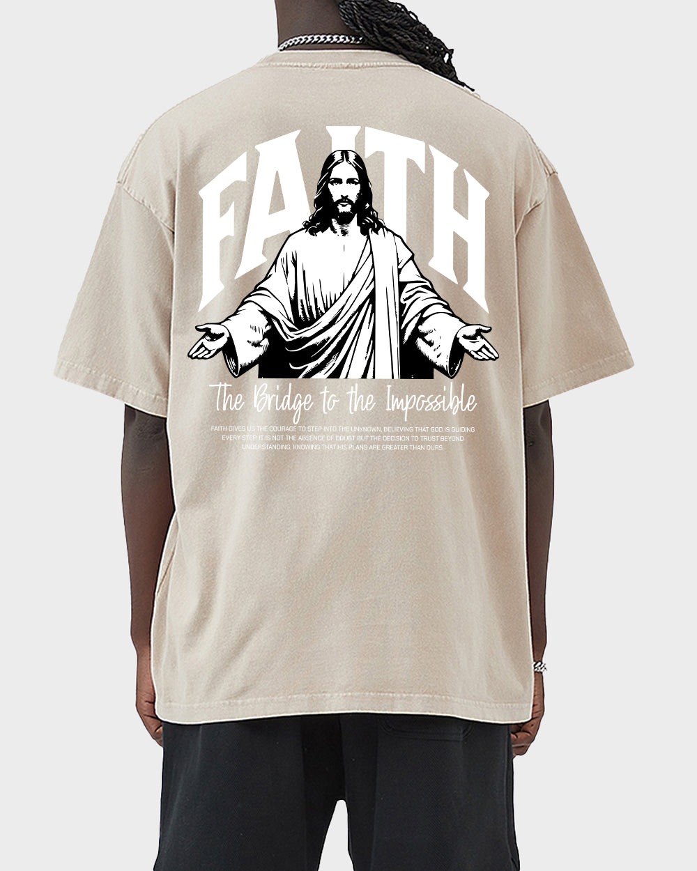 FAITH The Bridge to the Impossible Acid Wash Tshirt - Godlygrind