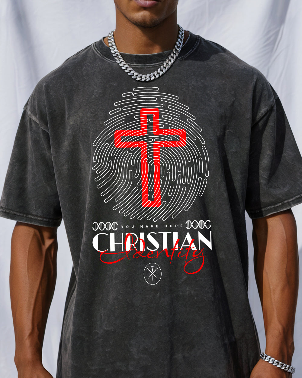 Chistian Identity Acid Wash Tshirt - Godlygrind