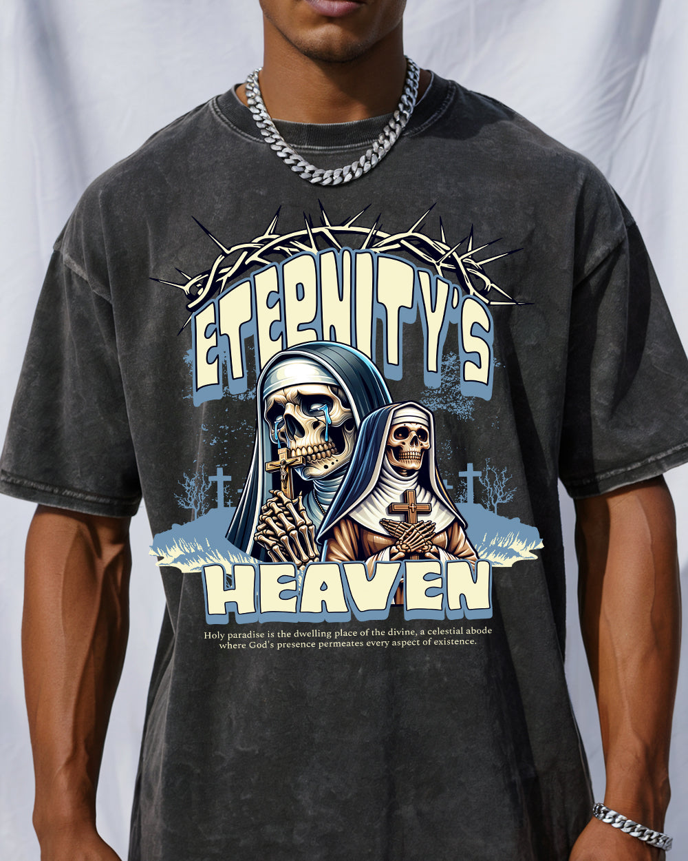 Eternity's Heaven Acid Wash Tshirt - Godlygrind