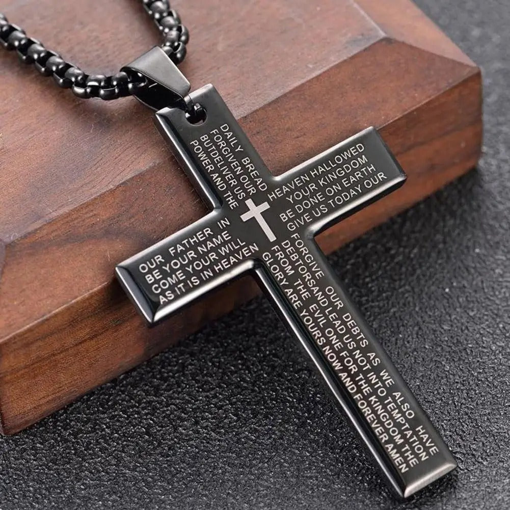 Minimalist Prayer Cross - Godlygrind