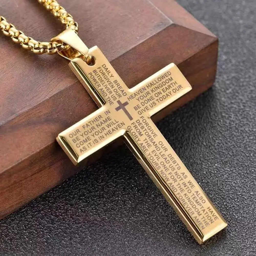 Minimalist Prayer Cross - Godlygrind