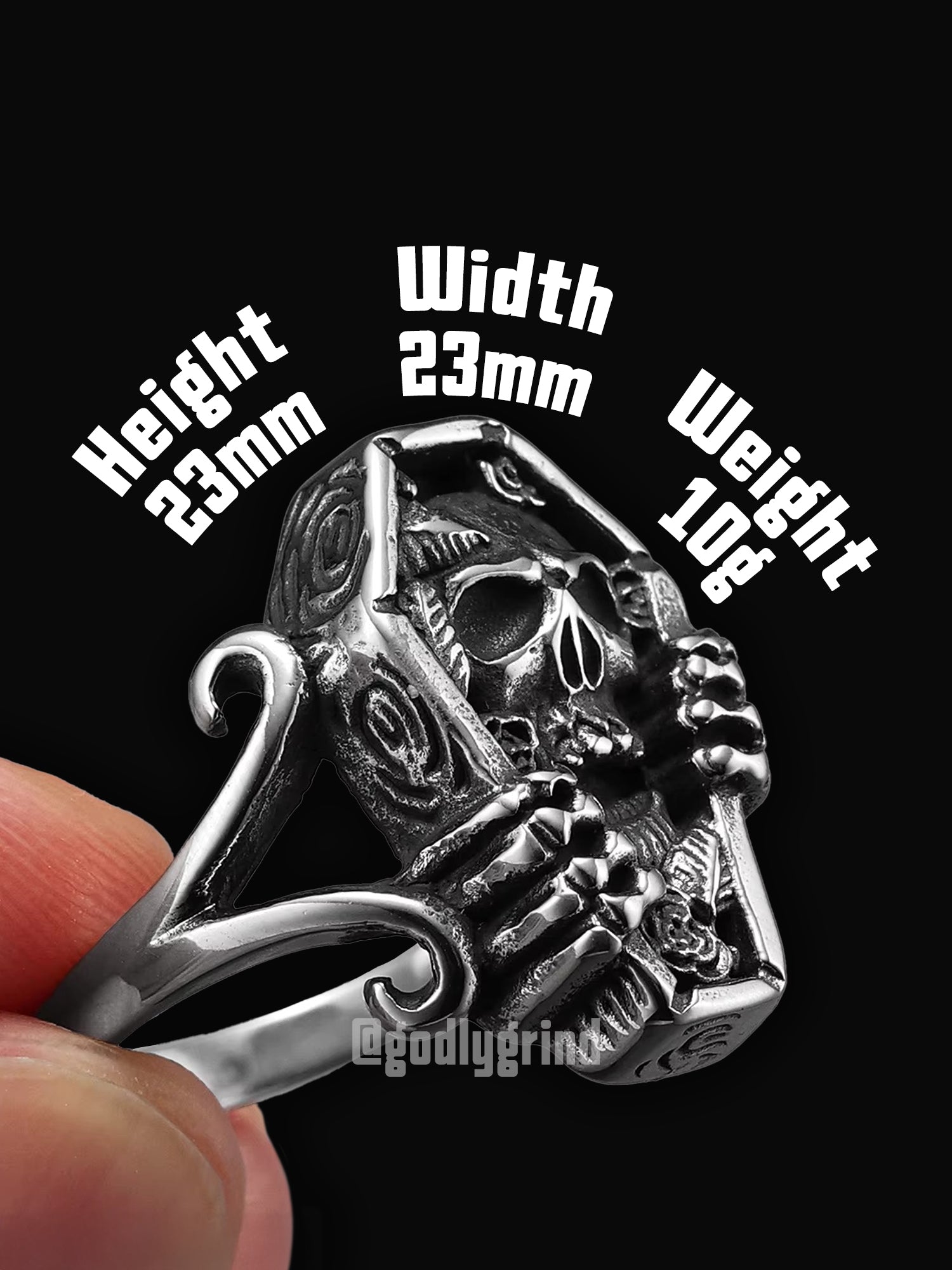Mummy Skull Coffin Rings