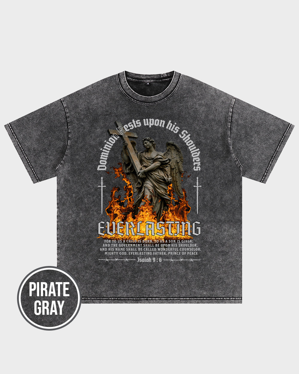 Everlasting Acid Wash Tshirt - Godlygrind