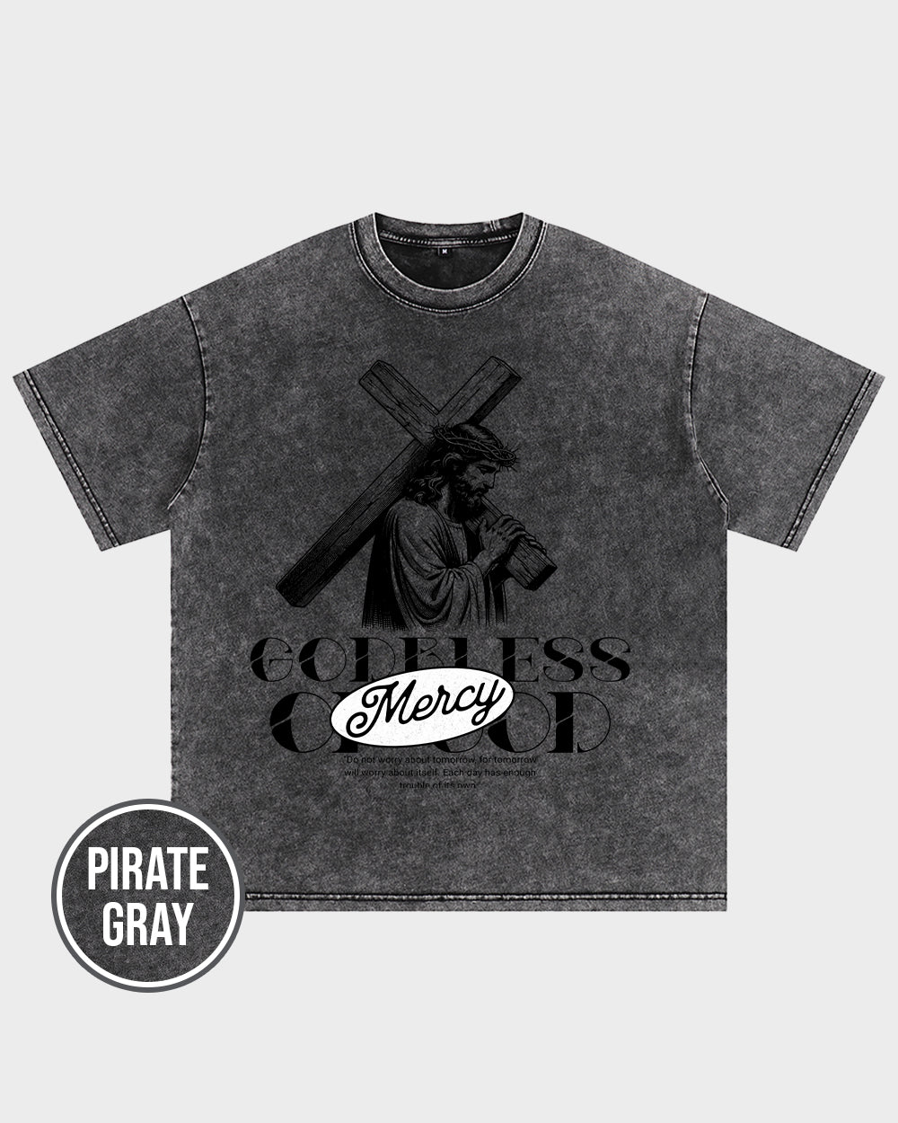 Godbless Mercy Of God Acid Wash Tshirt - Godlygrind