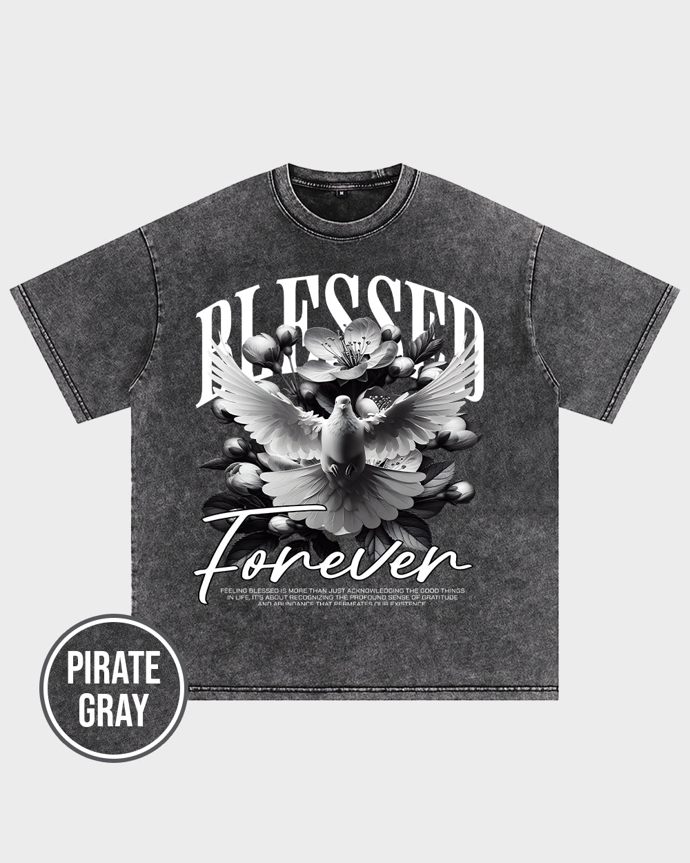 Blessed Forever Acid Wash Tshirt - Godlygrind
