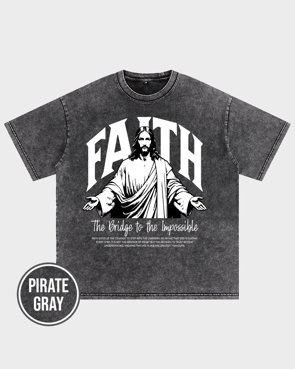 FAITH The Bridge to the Impossible Acid Wash Tshirt - Godlygrind