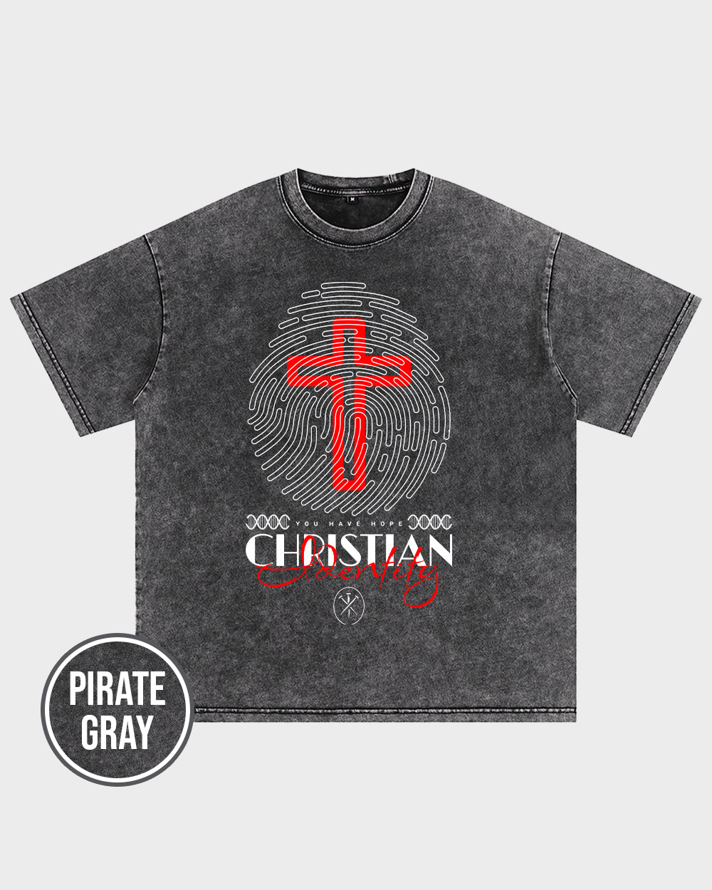 Chistian Identity Acid Wash Tshirt - Godlygrind