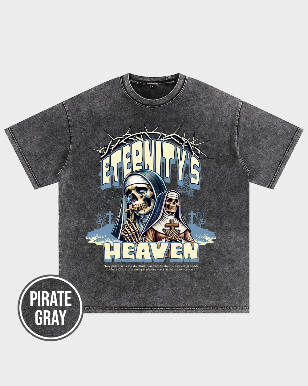 Eternity's Heaven Acid Wash Tshirt - Godlygrind