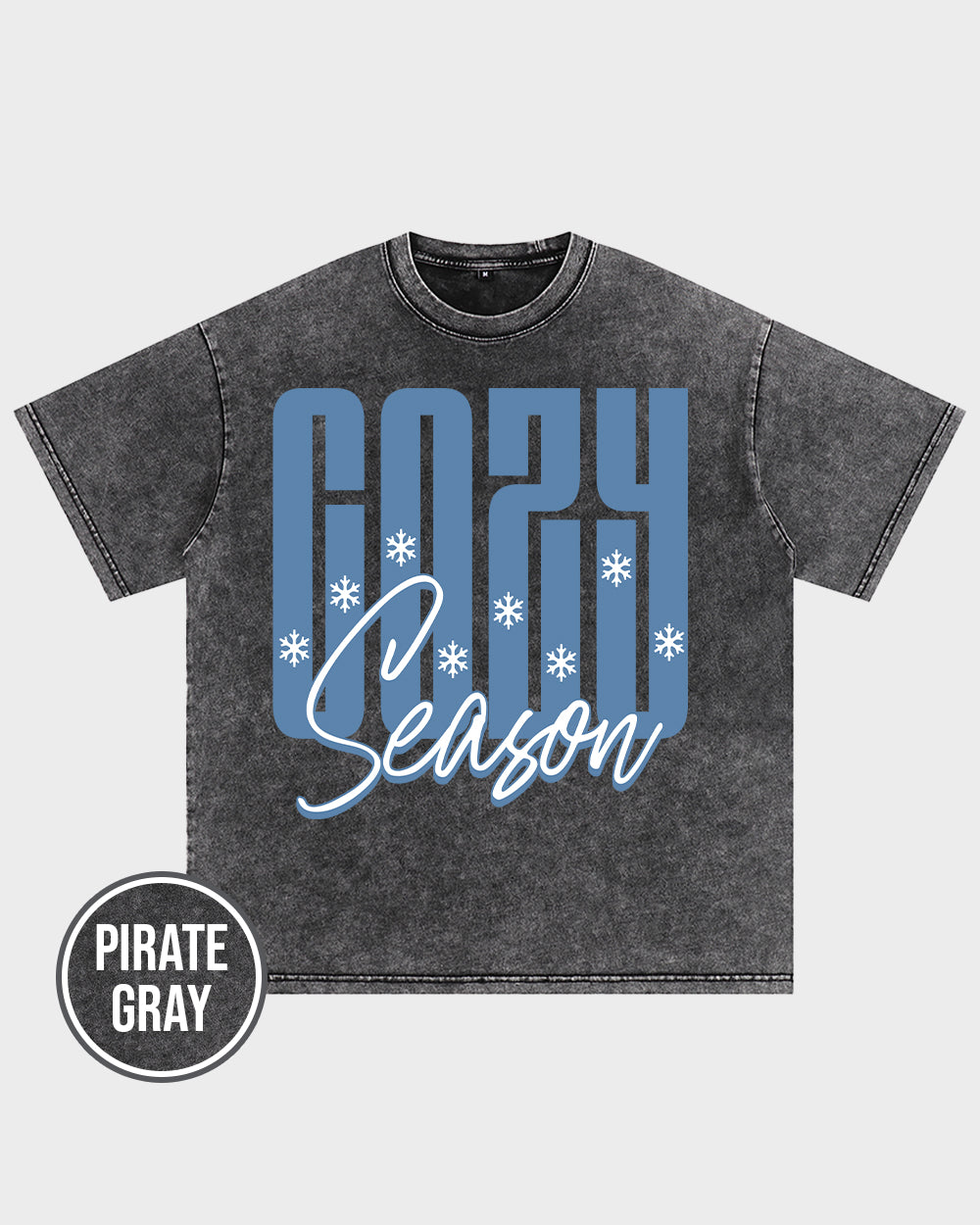 Cozy Season Acid Wash Tshirt - Godlygrind