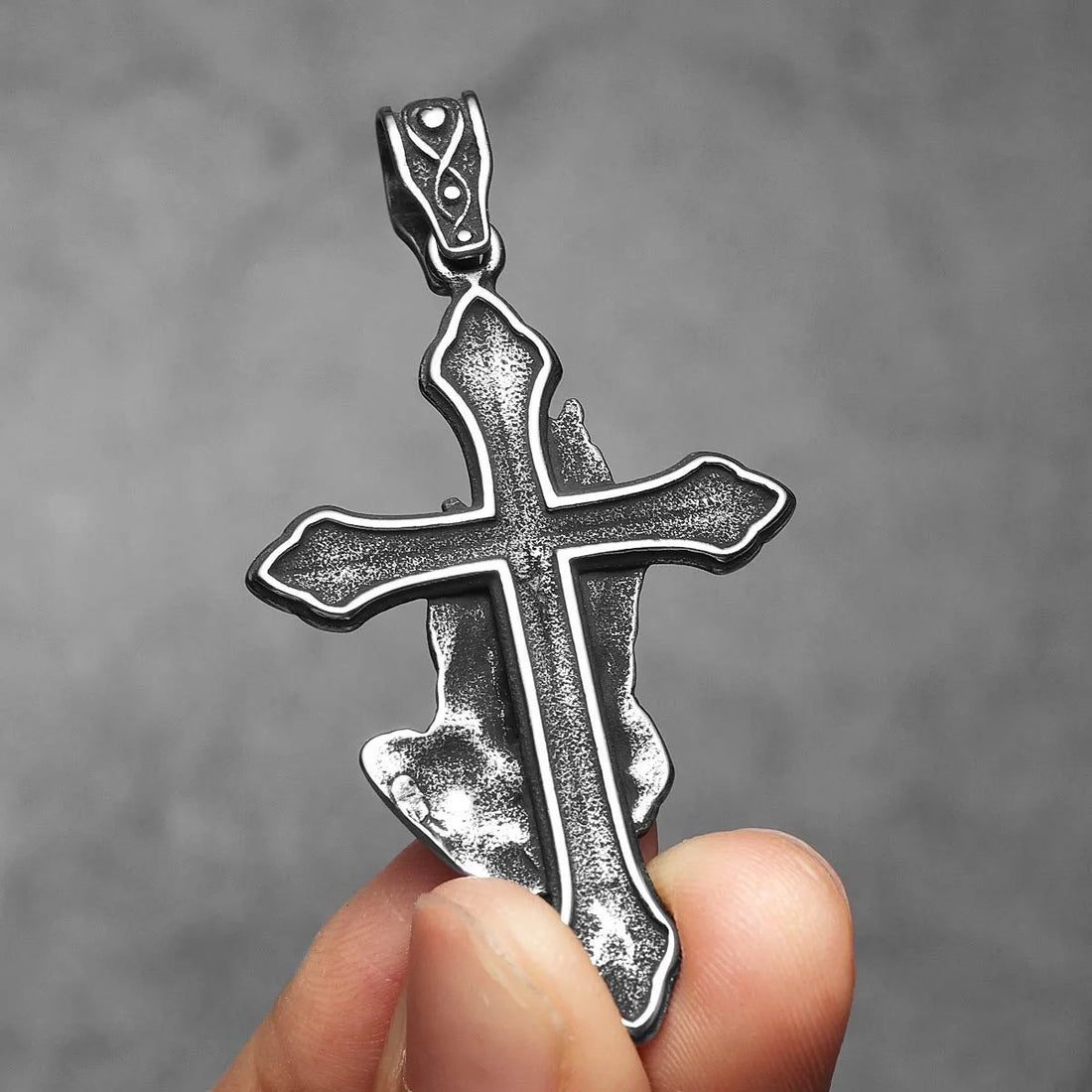 Prayer Cross Amulets Stainless Steel Necklaces
