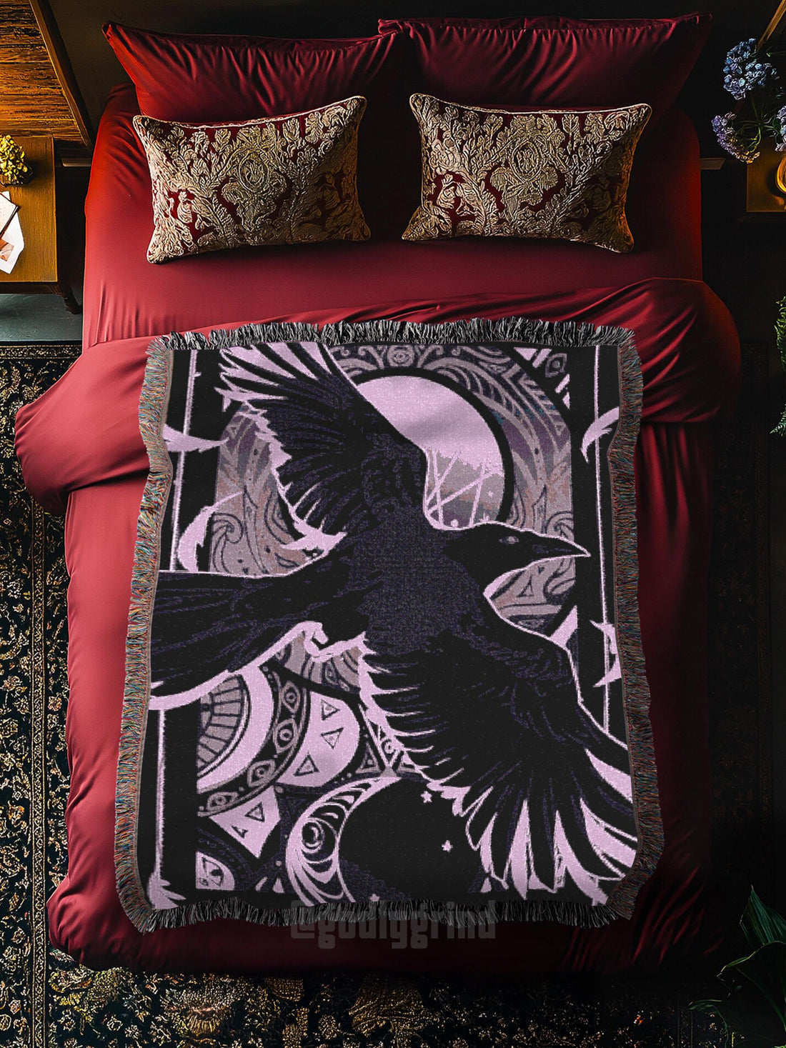Raven Woven Blanket