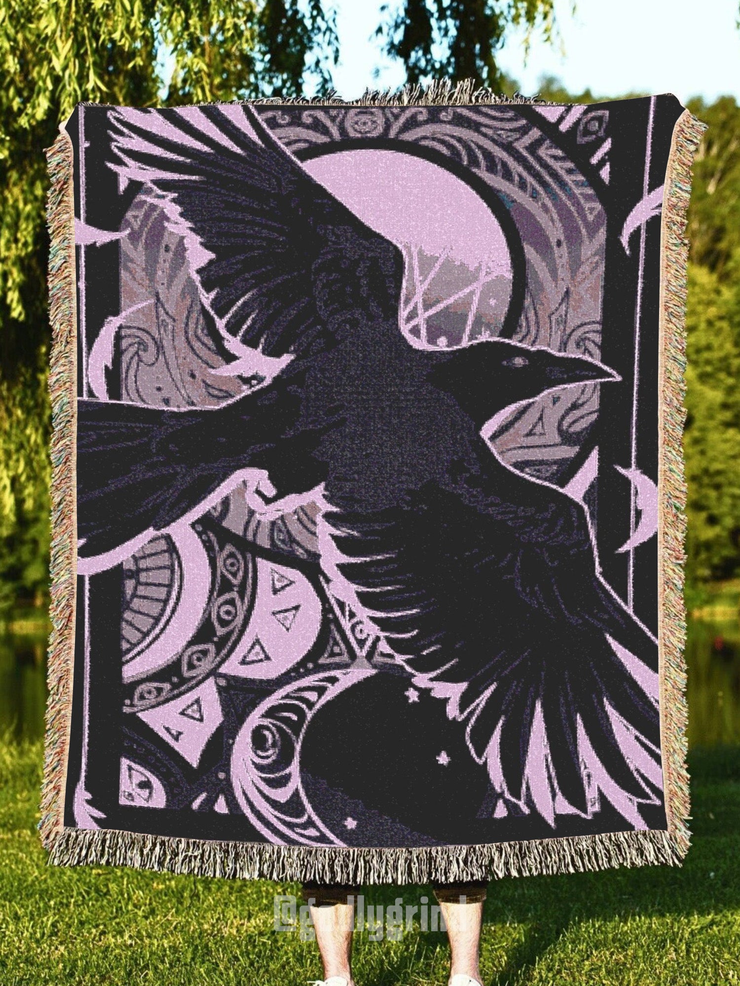 Raven Woven Blanket