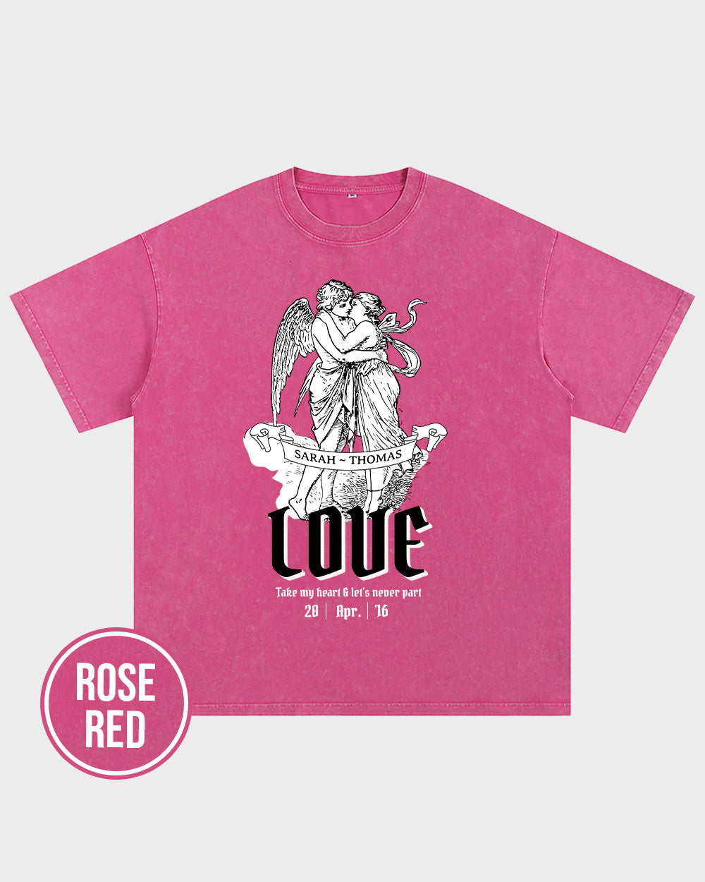Cupid and Psyche The Lovers Wash Tshirt - Godlygrind