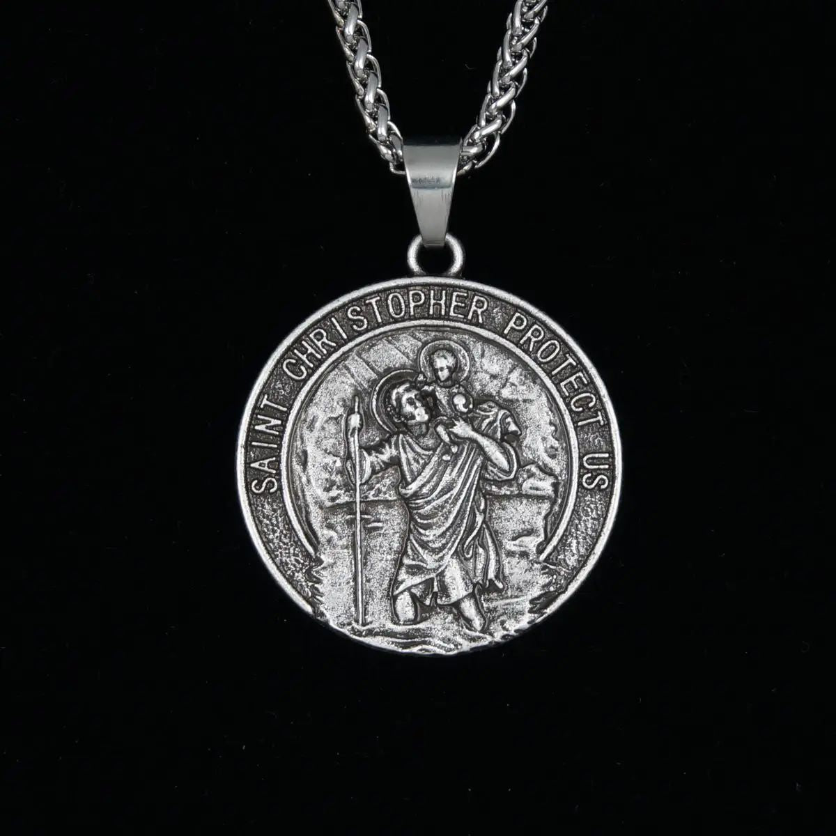 Saint Christopher Protect Us Necklace