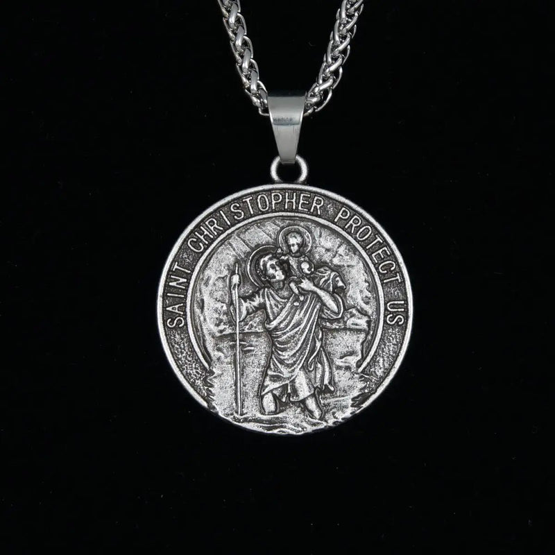 Saint Christopher Protect Us Necklace