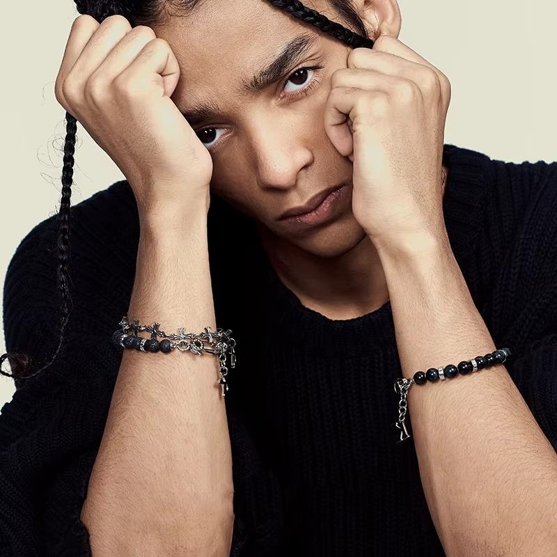 Saints Cross Bracelet – Gothic Steel Chain