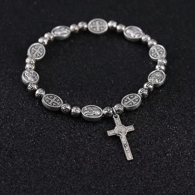 Sanctus Rosary Cross Bracelet