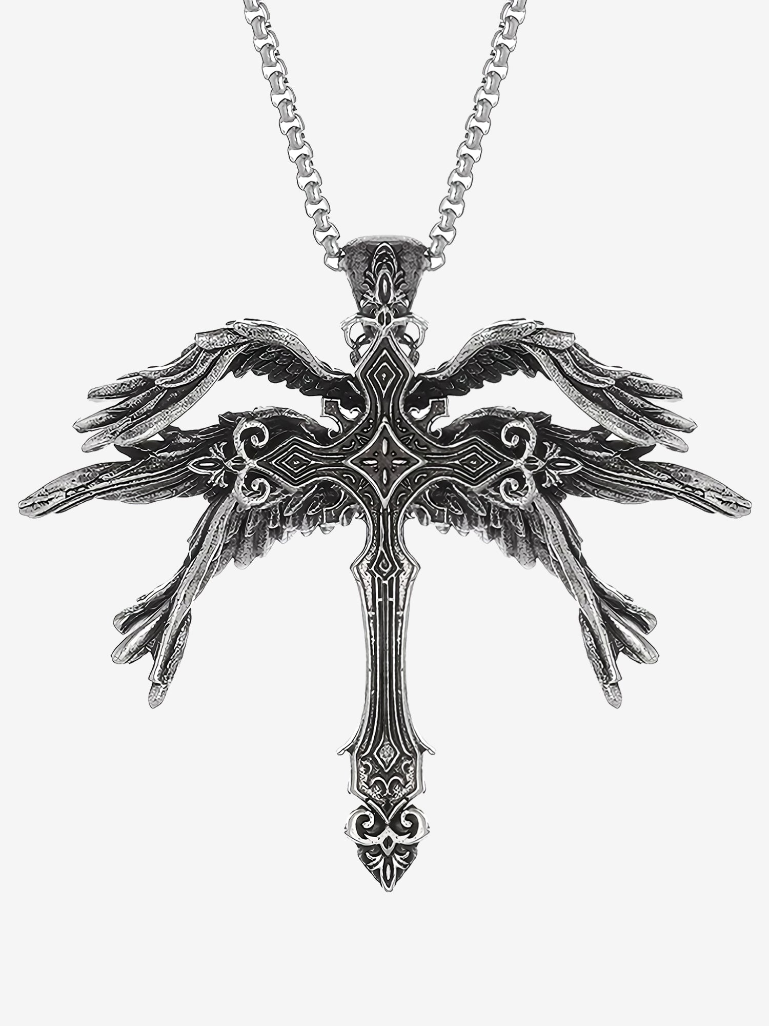 Seraphic Cross Necklace - Godlygrind