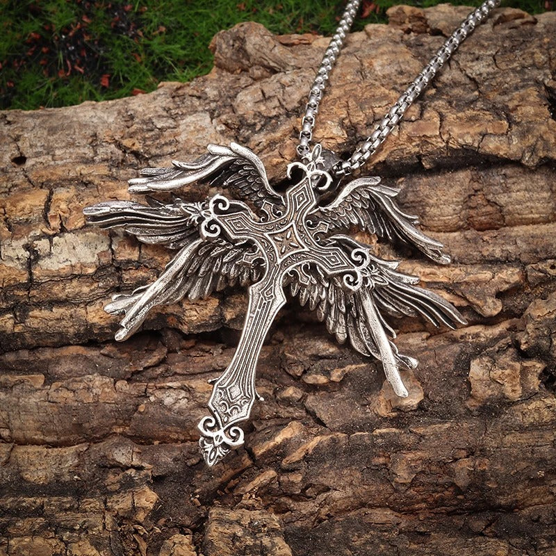 Seraphic Cross Necklace - Godlygrind