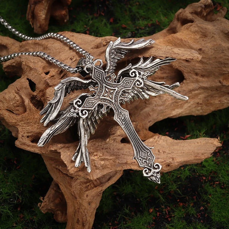 Seraphic Cross Necklace - Godlygrind