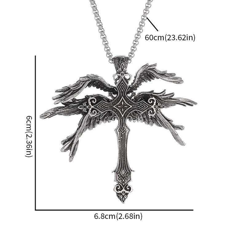 Seraphic Cross Necklace - Godlygrind