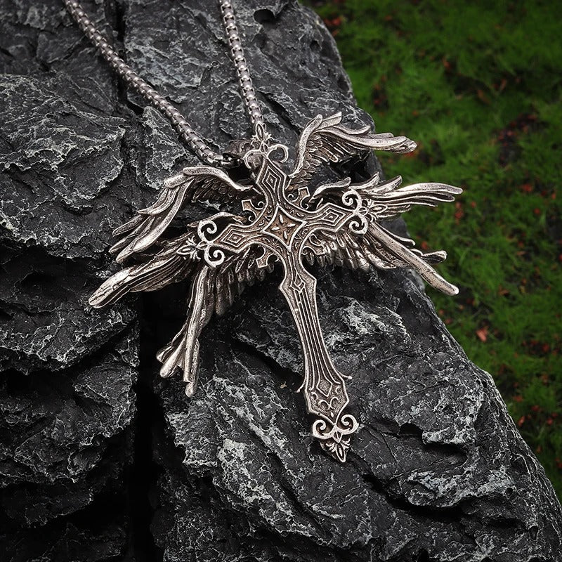 Seraphic Cross Necklace - Godlygrind