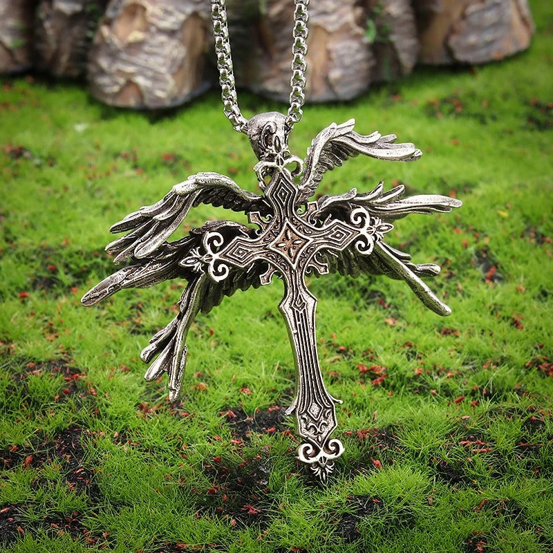 Seraphic Cross Necklace - Godlygrind