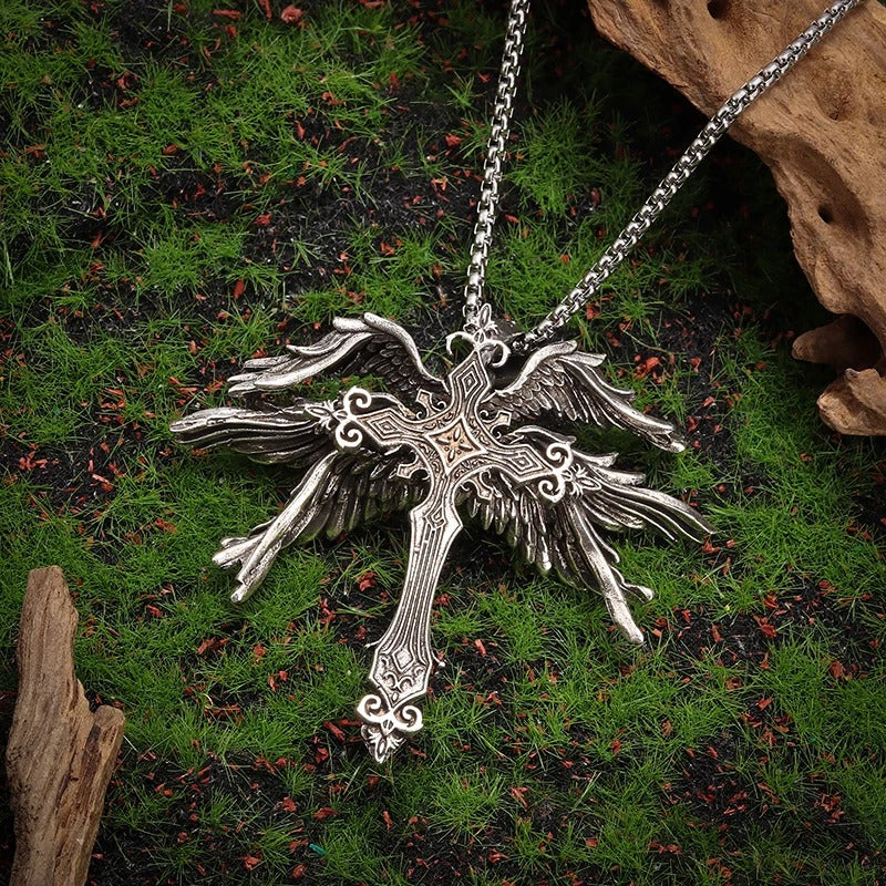 Seraphic Cross Necklace - Godlygrind