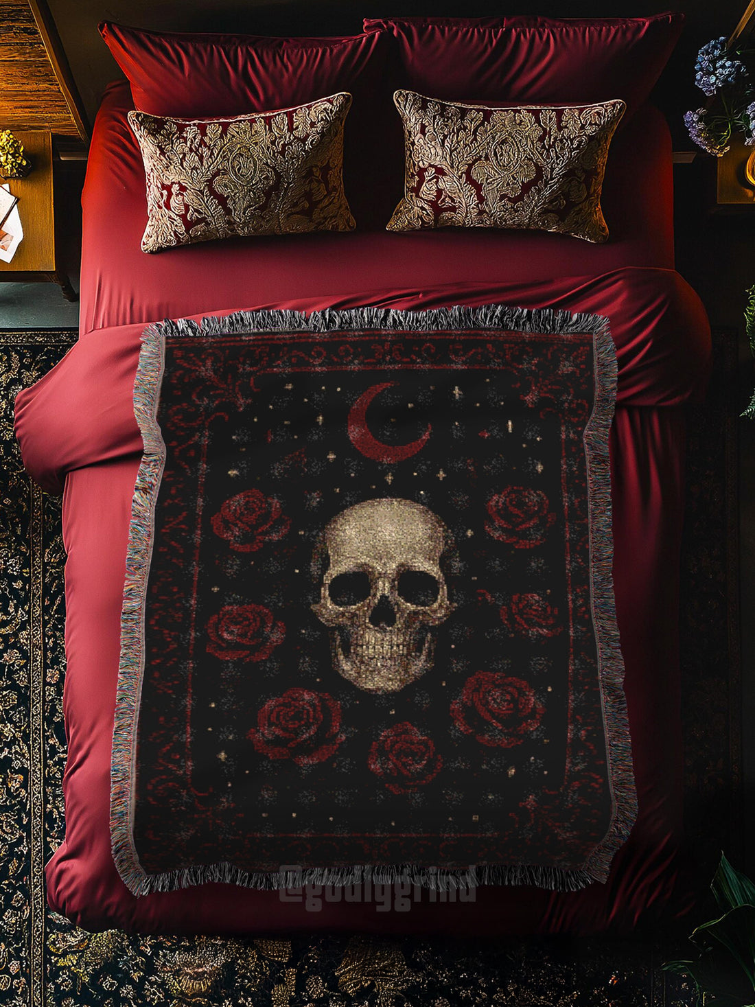 The Eternal Rose Woven Blanket