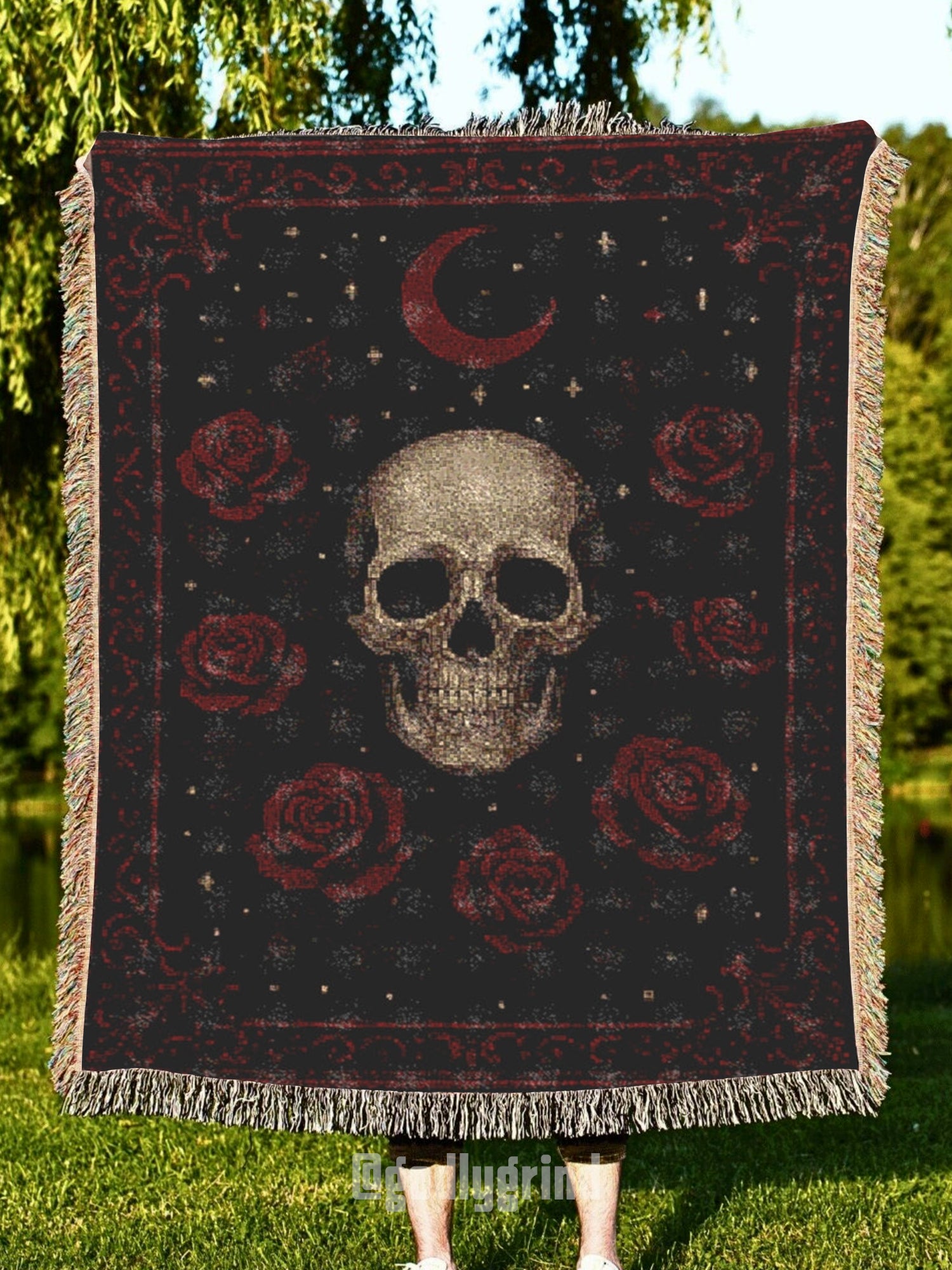 The Eternal Rose Woven Blanket