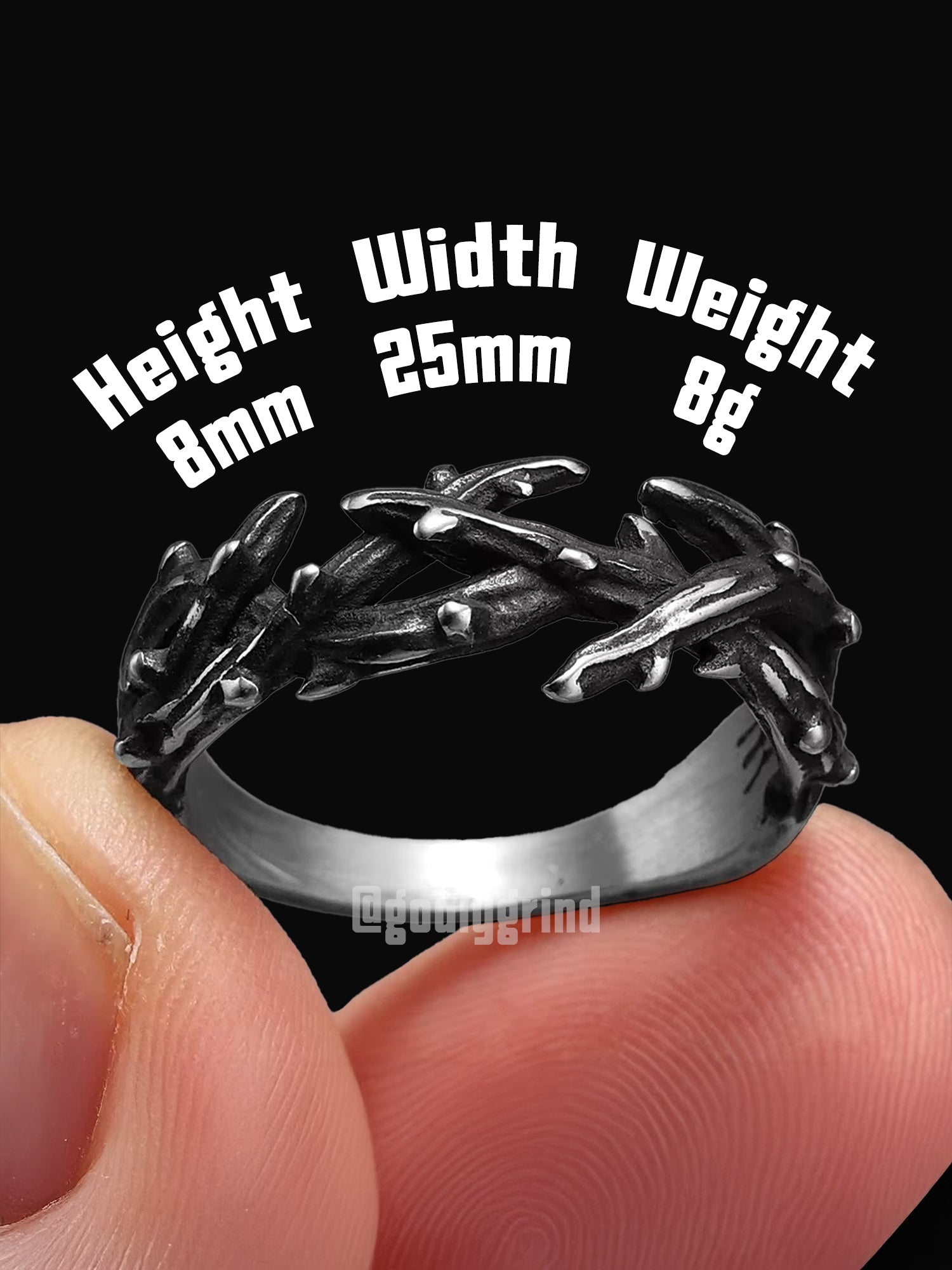 Thorn Crown Ring