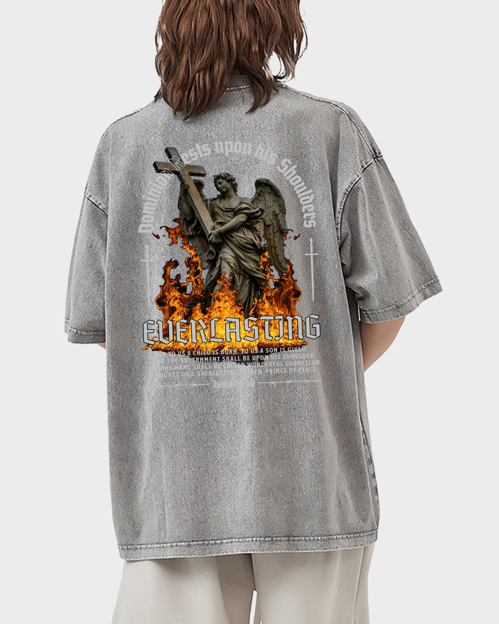 Everlasting Acid Wash Tshirt - Godlygrind