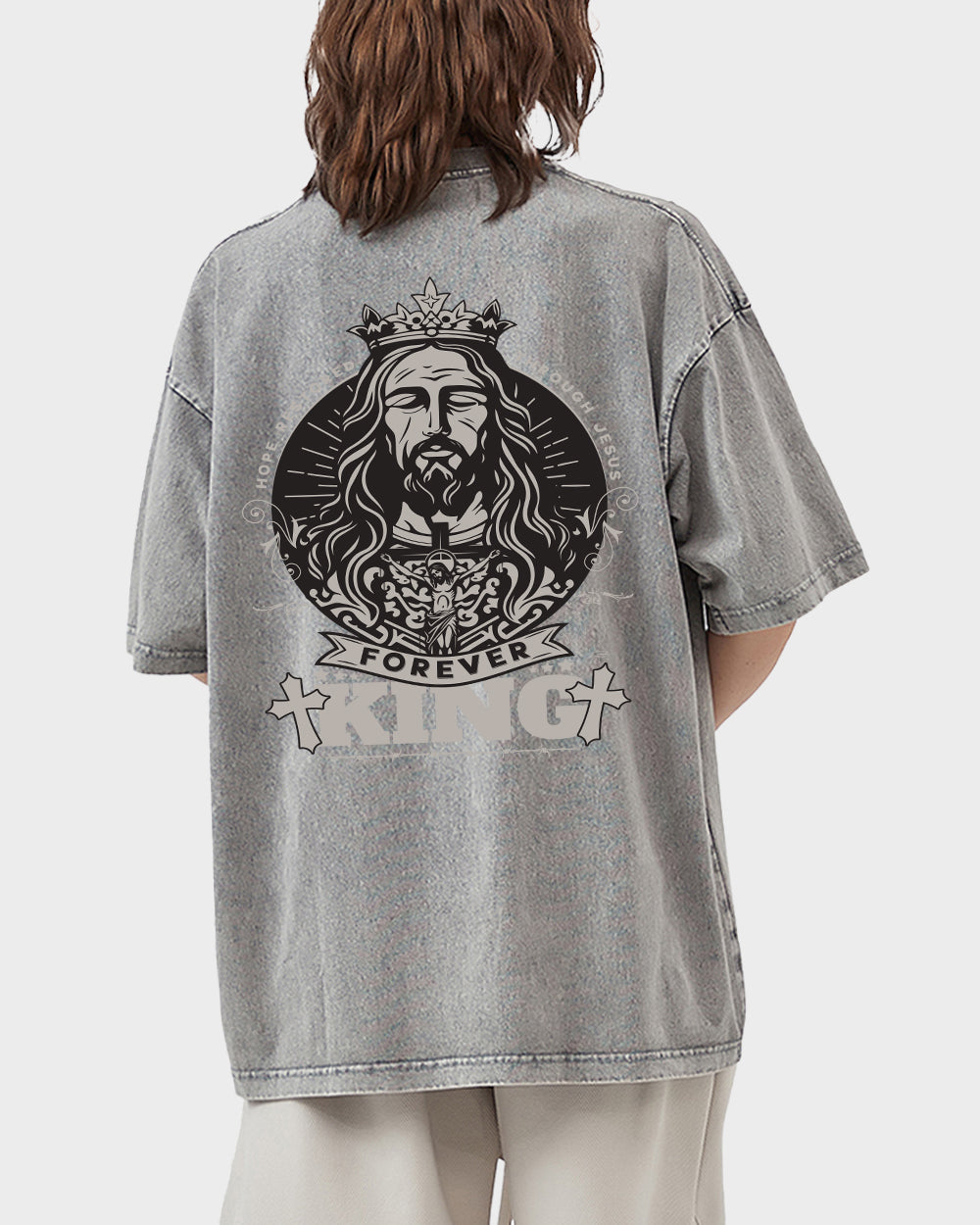 Forever King Acid Wash Tshirt - Godlygrind