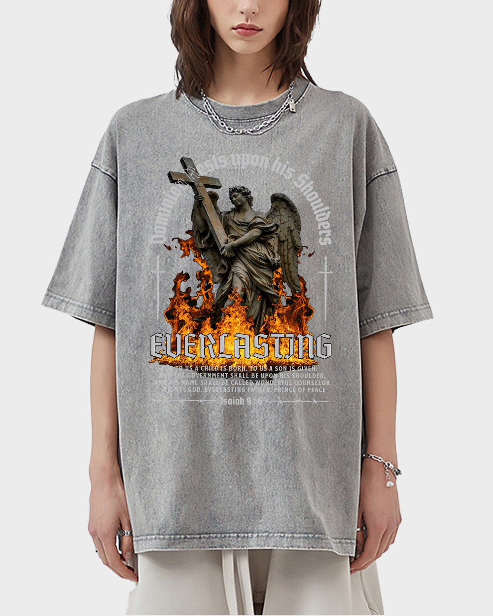 Everlasting Acid Wash Tshirt - Godlygrind