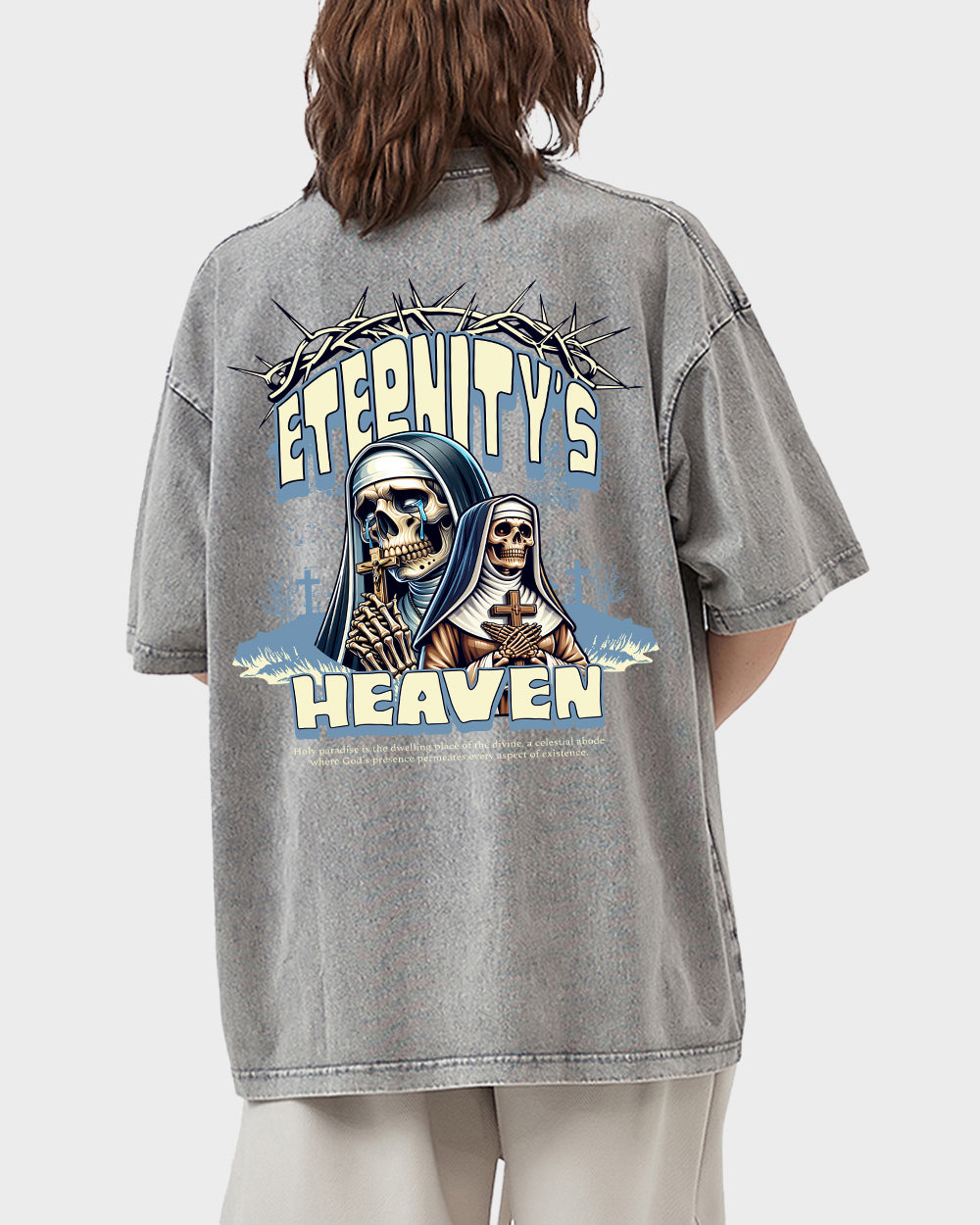Eternity's Heaven Acid Wash Tshirt - Godlygrind