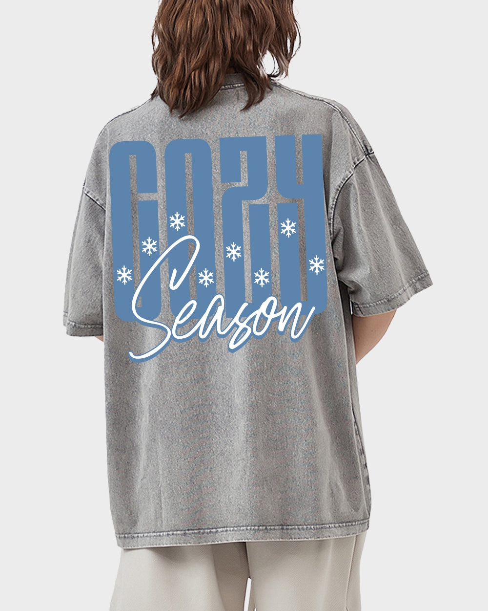 Cozy Season Acid Wash Tshirt - Godlygrind