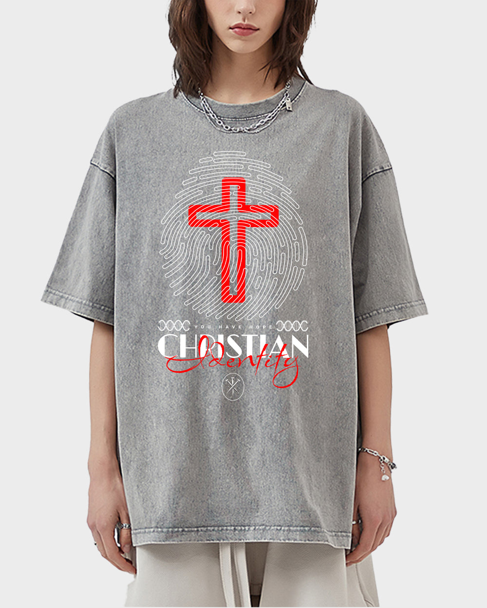 Chistian Identity Acid Wash Tshirt - Godlygrind