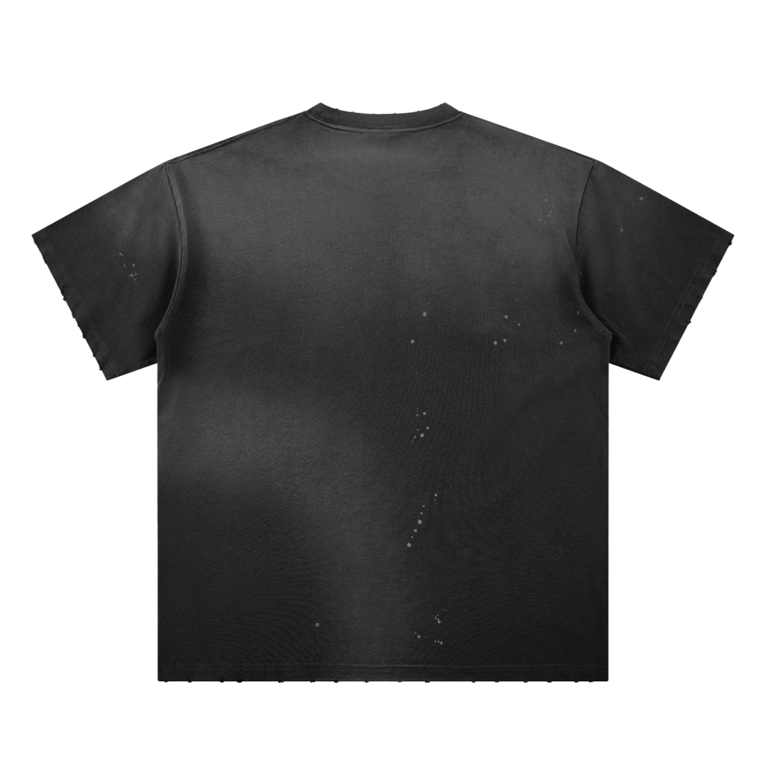Hand-Frayed Sunfade Paint Splatter T-Shirt - Godlygrind