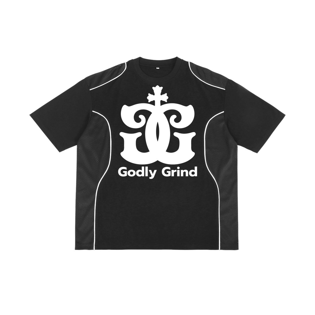 Contrast Piped Panel T-Shirt - Godlygrind