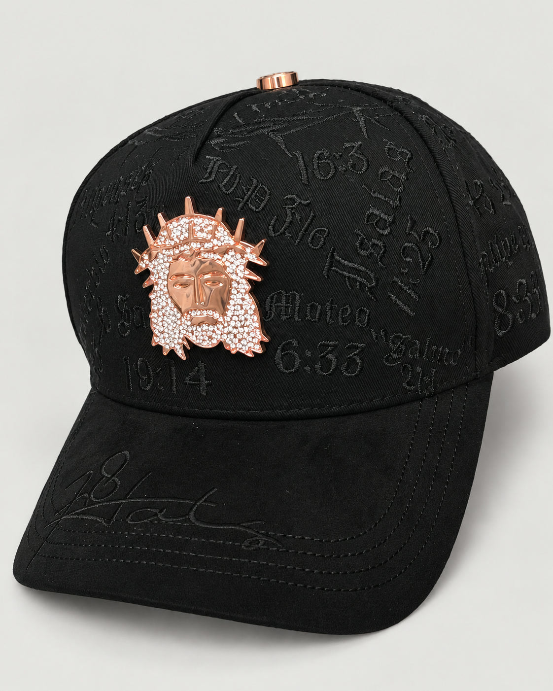 Crown of Thorns Scripture Cap - Black - 2