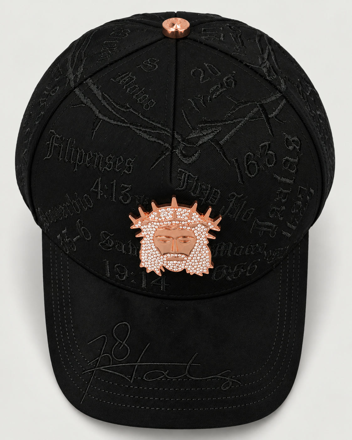 Crown of Thorns Scripture Cap - Black - 4