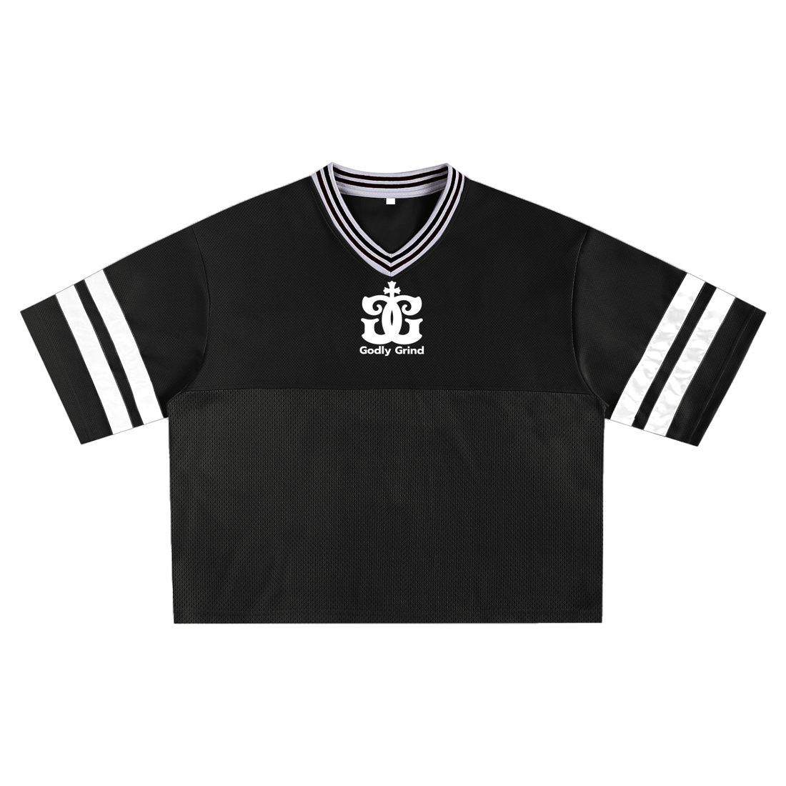 Taped Mesh Boxy T-shirt - Godlygrind