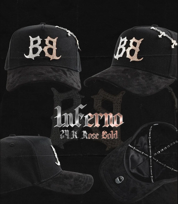BB Rose Gold Cross Cap