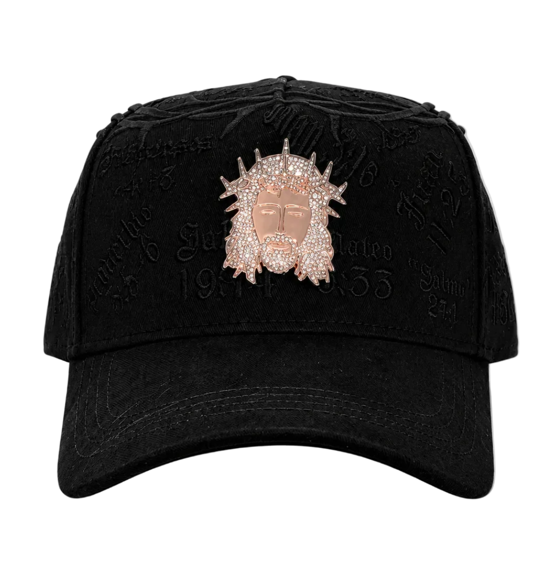 Crown of Thorns Scripture Cap - Black