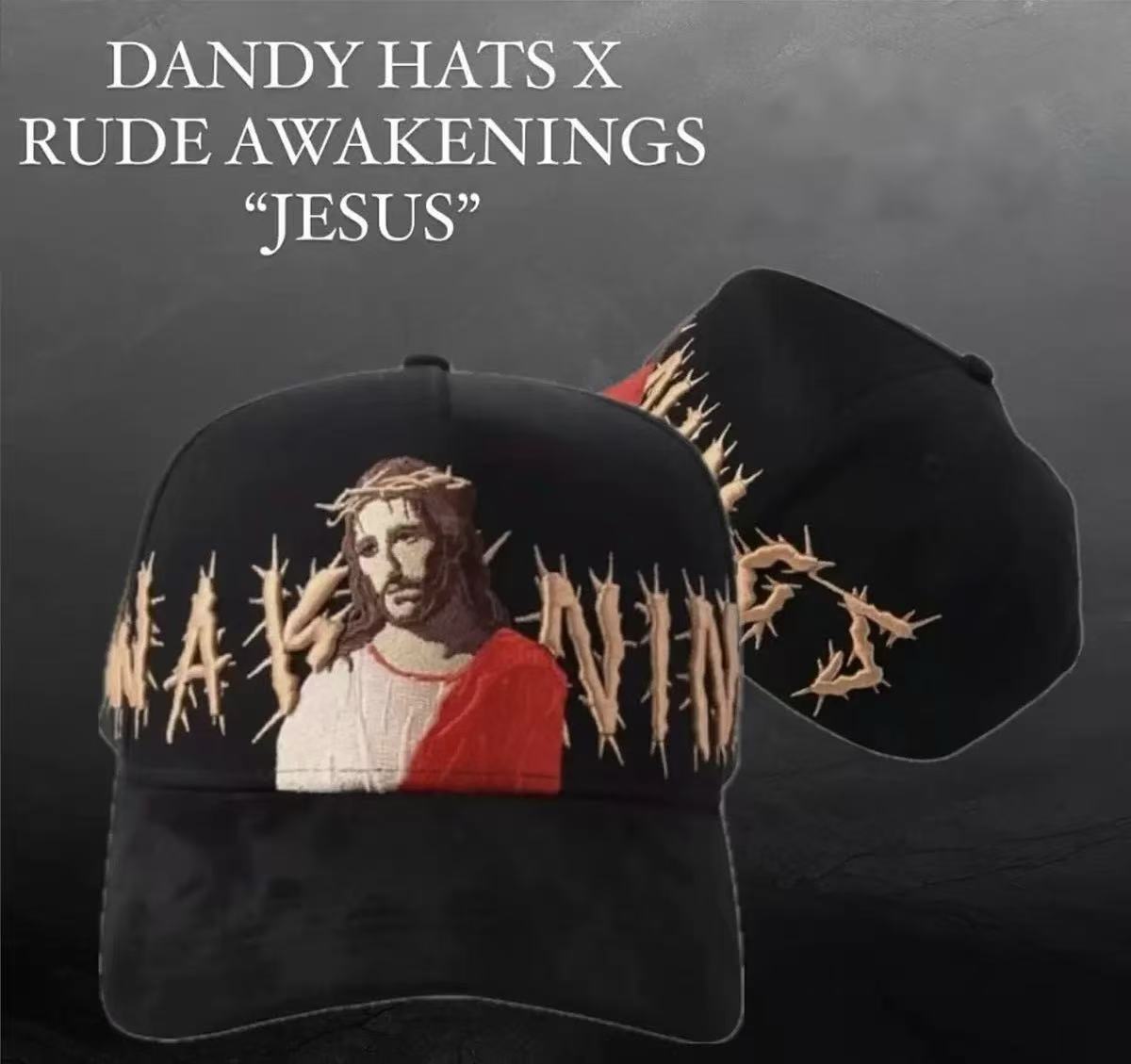 Jesus Portrait Thorns Cap