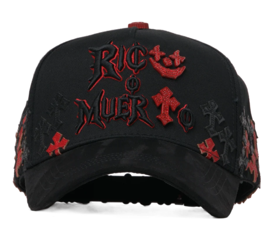 Red Crosses Black Cap