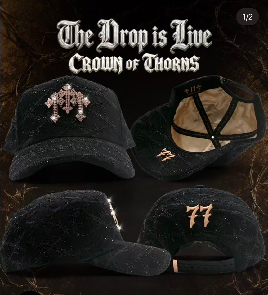 Rose Gold Crown of Thorns Cap