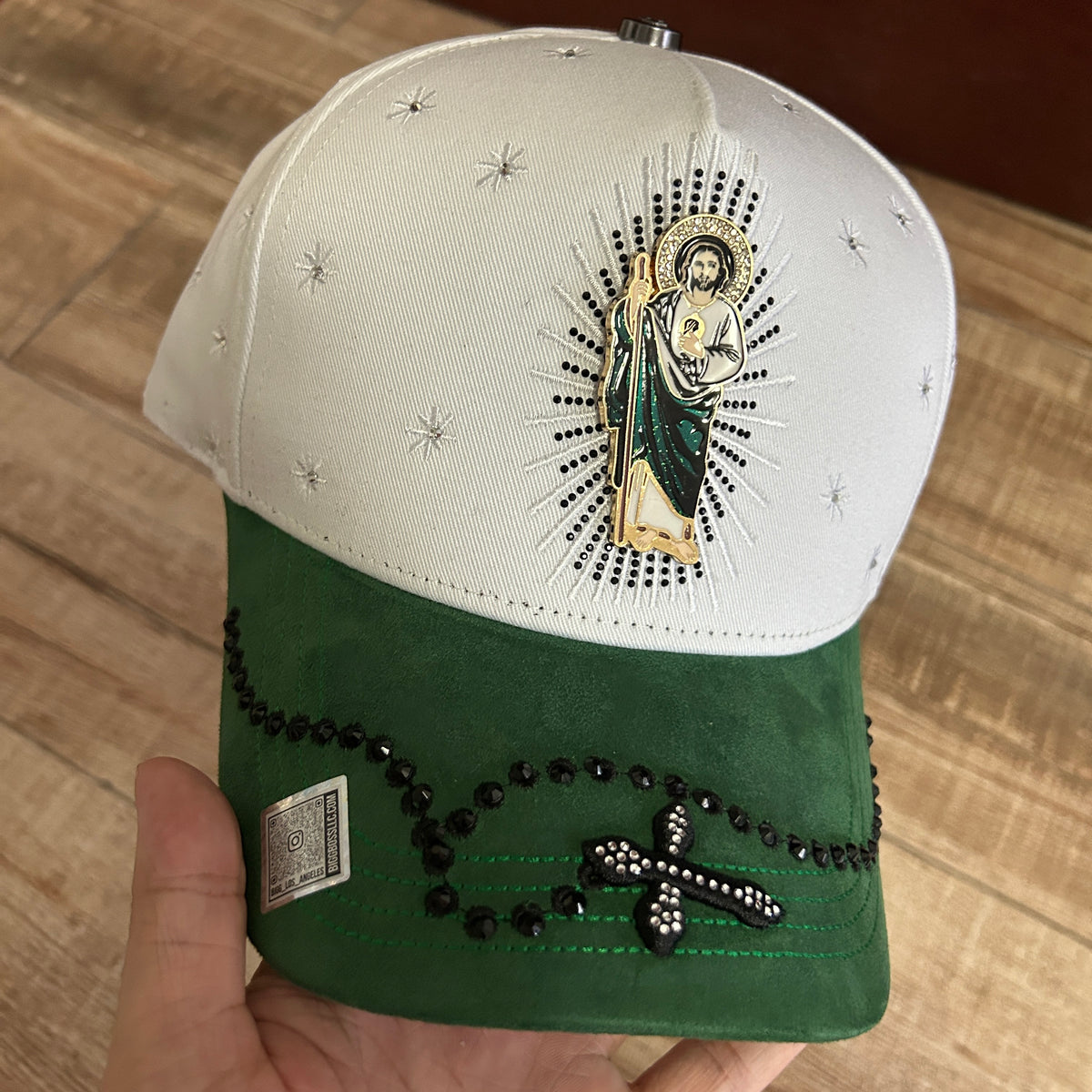 San Judas Halo Cap - White / Green