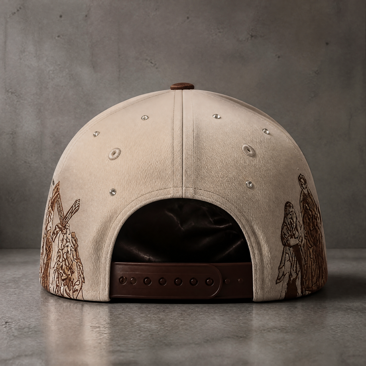 Godlygrind Triple Cross Embroidered Hat - Brown - view 6
