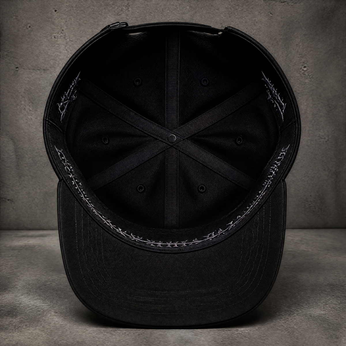 Godlygrind Triple Cross Embroidered Hat - Black - view 5
